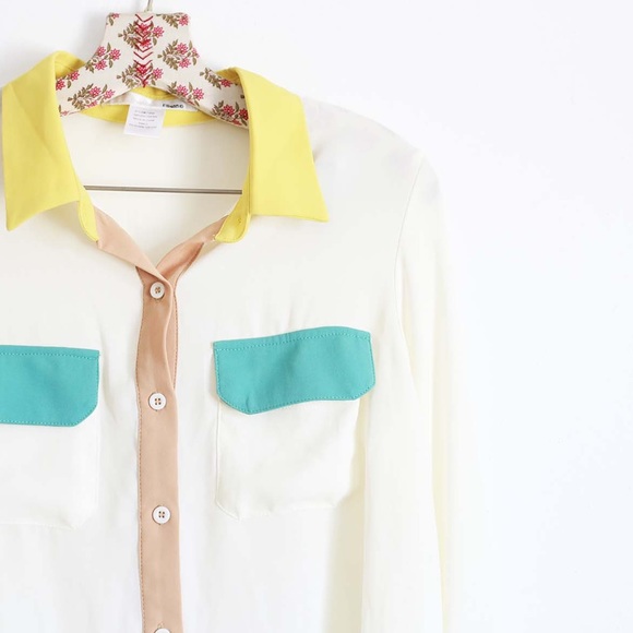 Ellison Ellison Ellison color block button up! - Picture 3 of 4